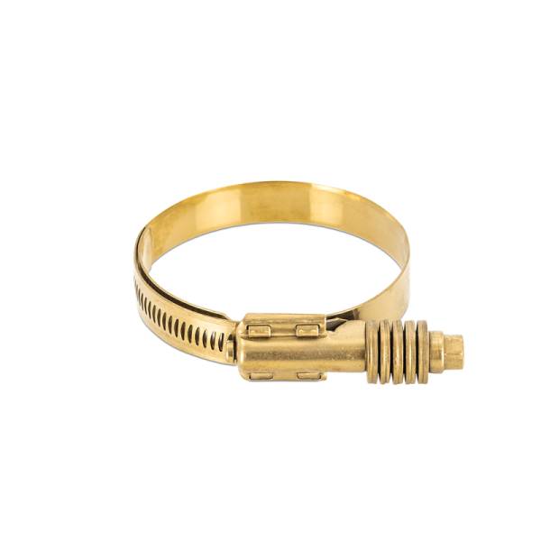 Mishimoto - Mishimoto MMCLAMP-CTWG-79GD Mishimoto Constant Tension Worm Gear Clamp 2.24in.-3.11in. (57mm-79mm) - Gold
