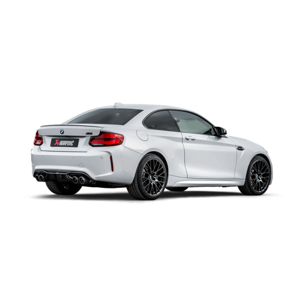 Akrapovic - Akrapovic S-BM/T/3H Akrapovic 2018+ BMW M2 Competition/M2 CS (F87N) Slip-On Line (Titanium) w/Carbon Fiber Tips - Fits 2018-2021 BMW M2