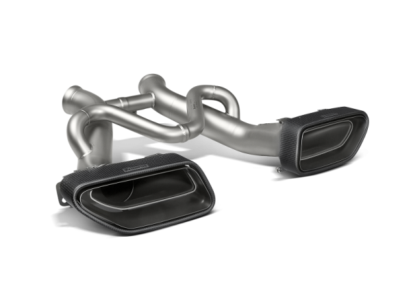 Akrapovic - Akrapovic S-MC/TI/2 Akrapovic 14-17 McLaren 650S/650S Spyder Slip-On Line (Titanium) w/ Carbon Tips - Fits 2015-2017 McLaren 650S