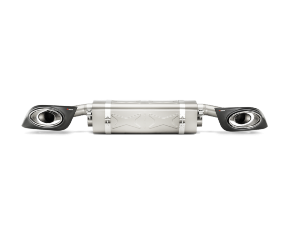 Akrapovic - Akrapovic S-PO991TSO-HT Akrapovic 14-15 Porsche 911 Turbo/Turbo S (991) Slip-On Line (Titanium) w/ Carbon Titanium Tips - Fits 2014-2015 Porsche 911