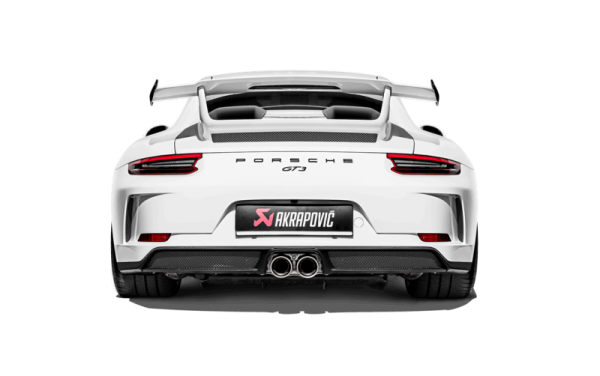 Akrapovic - Akrapovic S-PO/TI/8-TP Akrapovic 2018 Porsche 911 GT3 (991.2) Slip-On Race Line (Titanium) w/Titanium Tail Pipe Set