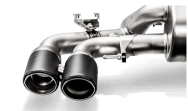 Akrapovic - Akrapovic TP-CT/47/RS Akrapovic 18+ BMW M5 (F90) Evolution Tail Pipe Set (Carbon) w/ Red/White Akrapovic Logo - Fits 2018-2020 BMW M5