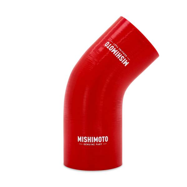 Mishimoto - Mishimoto MMCP-R45-25275RD Mishimoto Silicone Reducer Coupler 45 Degree 2.5in to 2.75in - Red