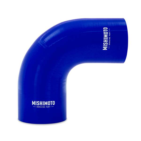 Mishimoto - Mishimoto MMCP-R90-3040BL Mishimoto Silicone Reducer Coupler 90 Degree 3in to 4in - Blue