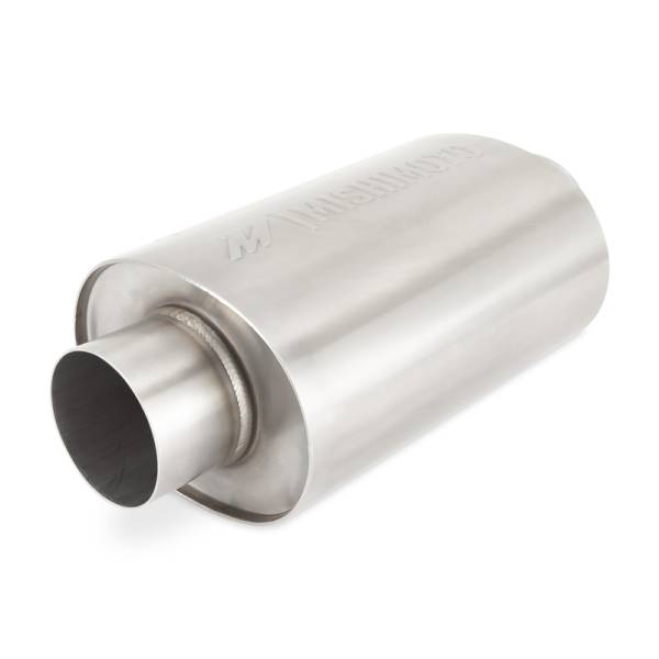 Mishimoto - Mishimoto MMEXH-RES-25BR Mishimoto Universal Resonator with 2.5in Inlet/Outlet - Brushed