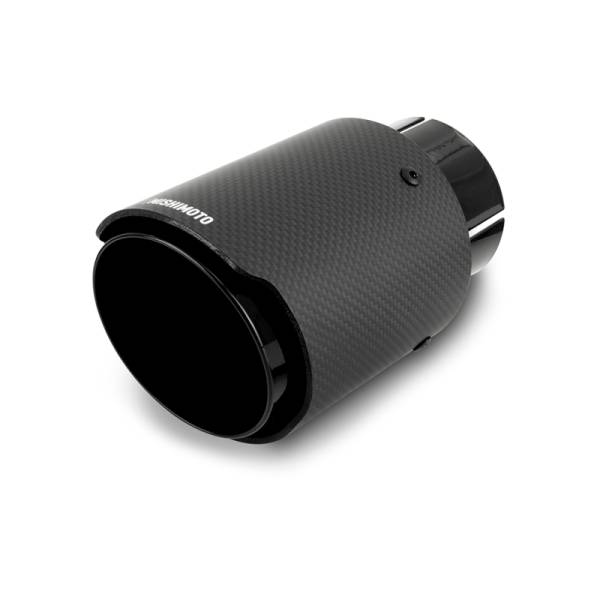 Mishimoto - Mishimoto MMEXH-TIP-CF25BK Mishimoto Carbon Fiber Muffler Tip 2.5in Inlet 3.5in Outlet Black