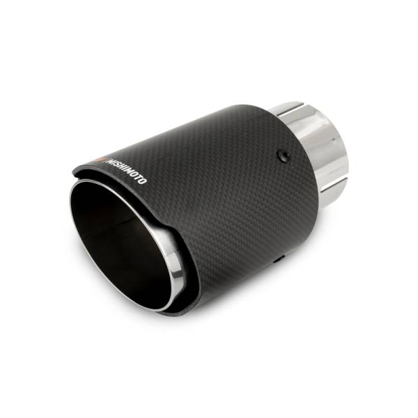 Mishimoto - Mishimoto MMEXH-TIP-CF3P Mishimoto Carbon Fiber Muffler Tip 3in Inlet 4in Outlet Polished