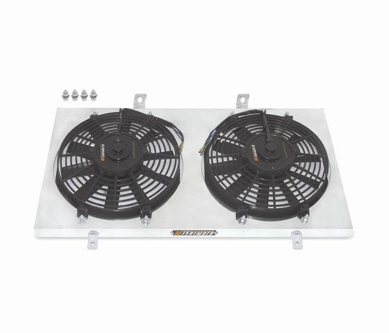 Mishimoto - Mishimoto MMFS-DBP-26 Mishimoto 22x18x3.5 Dual Pass Race Radiator Aluminum Fan Shroud Kit