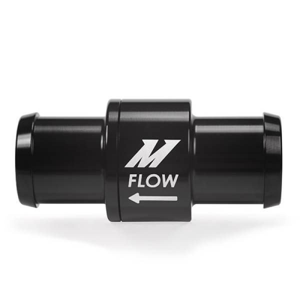 Mishimoto - Mishimoto MMFT-CHKVLV-34 Mishimoto One-Way Check Valve 3/4in Aluminum Fitting - Black