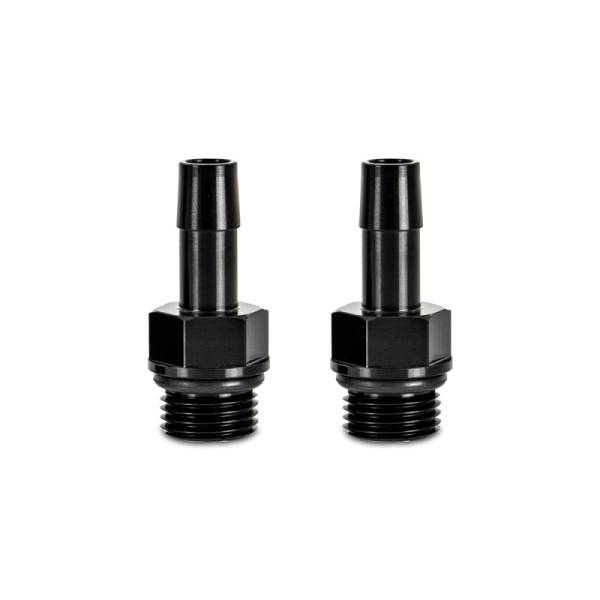 Mishimoto - Mishimoto MMFT-M16-38BK Mishimoto 2pcs M16x1.5 3/8in Aluminum Catch Can Fitting Black