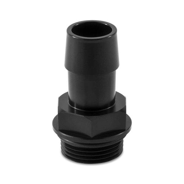 Mishimoto - Mishimoto MMFT-M27-34BK Mishimoto M27 x 2.0 to 3/4in Hose Barb Aluminum Fitting - Black
