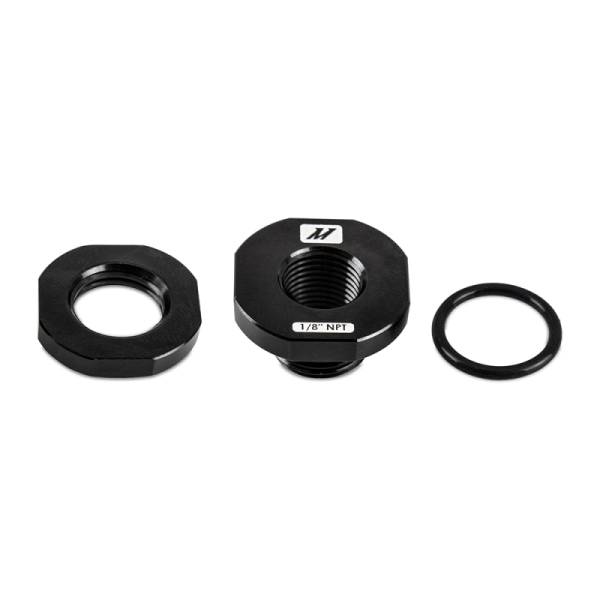 Mishimoto - Mishimoto MMFT-NZL-18BK Mishimoto 1/8in NPT CNC-Machined Nozzle Mount Adapter - Black