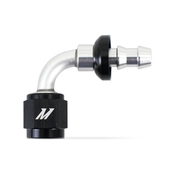 Mishimoto - Mishimoto MMFT-PL-490 Mishimoto 90-Degree Push Lock Fitting - 4AN