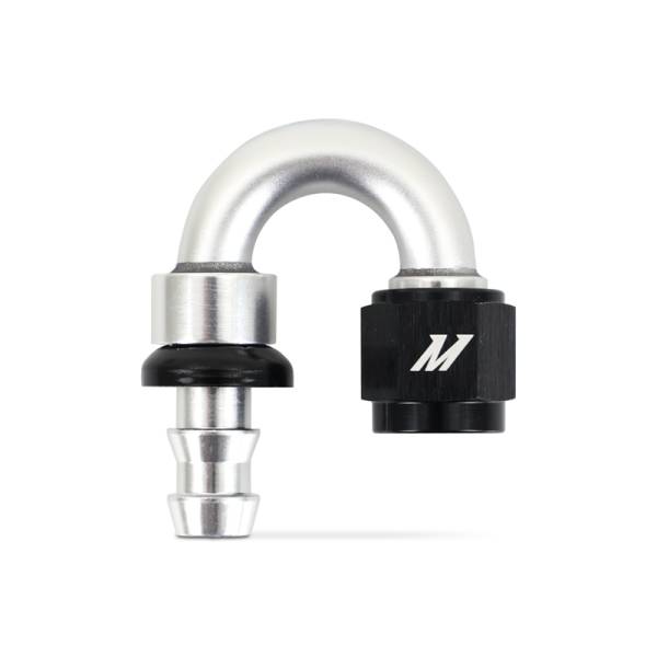 Mishimoto - Mishimoto MMFT-PL-6180 Mishimoto 180 Degree Push Lock Fitting - 6AN