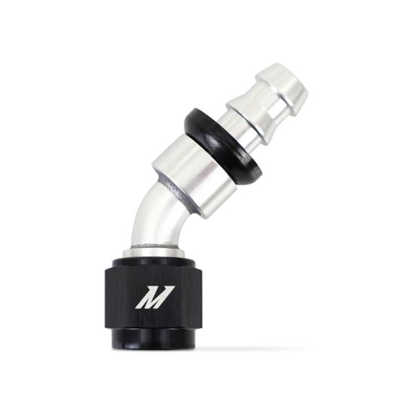 Mishimoto - Mishimoto MMFT-PL-645 Mishimoto 45 Degree Push Lock Fitting - 6AN