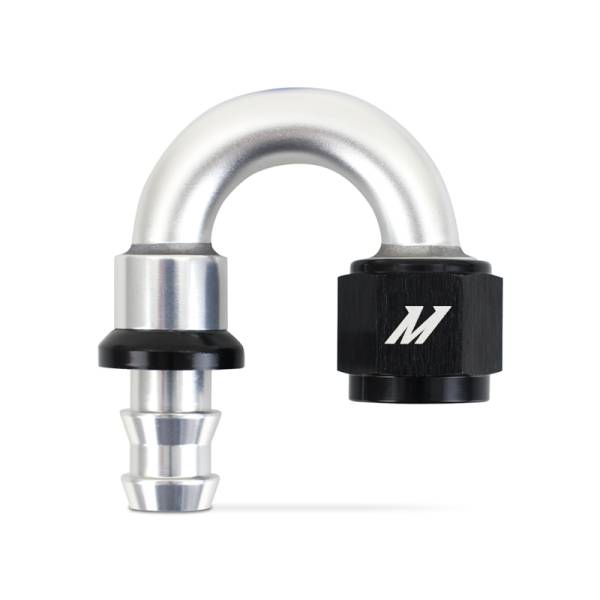 Mishimoto - Mishimoto MMFT-PL-8180 Mishimoto 180 Degree Push Lock Fitting - 8AN