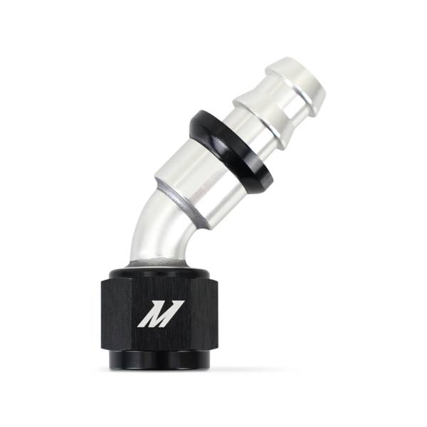 Mishimoto - Mishimoto MMFT-PL-845 Mishimoto 45 Degree Push Lock Fitting - 8AN