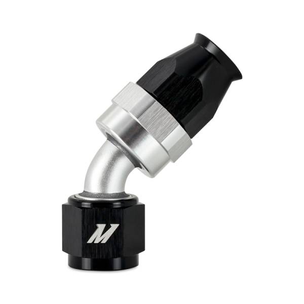 Mishimoto - Mishimoto MMFT-SW-08P-45 Mishimoto Aluminum PTFE -8AN 45 Degree Fitting Black
