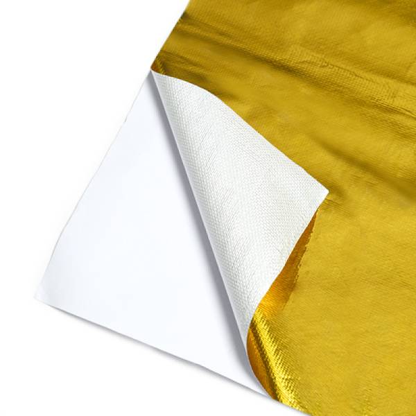 Mishimoto - Mishimoto MMHP-GRB-2424 Mishimoto Gold Reflective Barrier w/ Adhesive Backing 24 inches x 24 inches