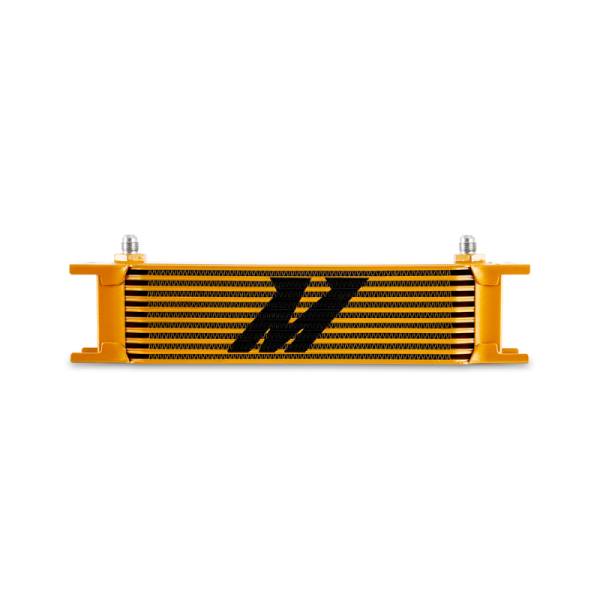 Mishimoto - Mishimoto MMOC-10-6GD Mishimoto Universal -6AN 10 Row Oil Cooler - Gold