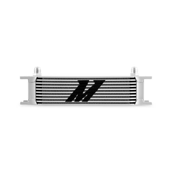 Mishimoto - Mishimoto MMOC-10-8SL Mishimoto Universal -8AN 10 Row Oil Cooler - Silver