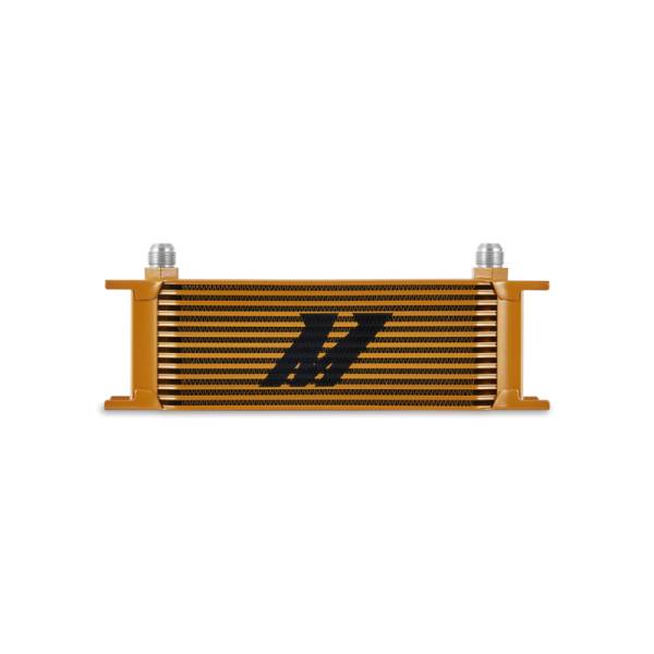 Mishimoto - Mishimoto MMOC-13GD Mishimoto Universal 13-Row Oil Cooler Gold