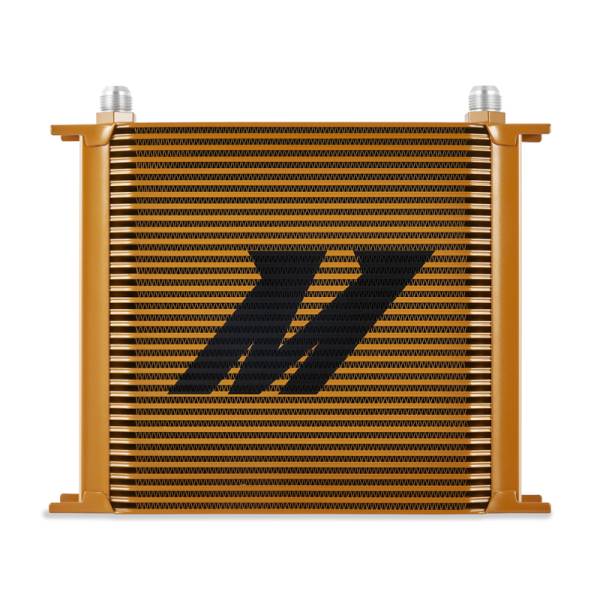 Mishimoto - Mishimoto MMOC-34GD Mishimoto Universal 34 Row Oil Cooler - Gold