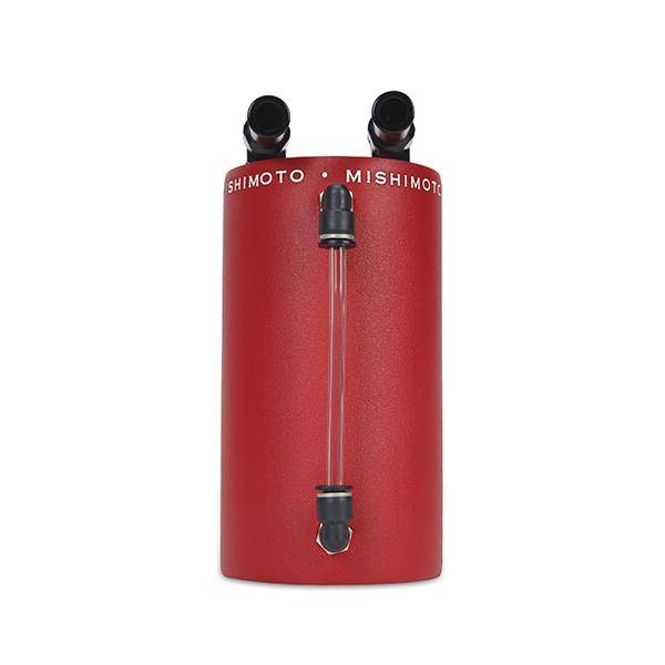 Mishimoto - Mishimoto MMOCC-LAWRD Mishimoto Large Aluminum Oil Catch Can - Wrinkle Red