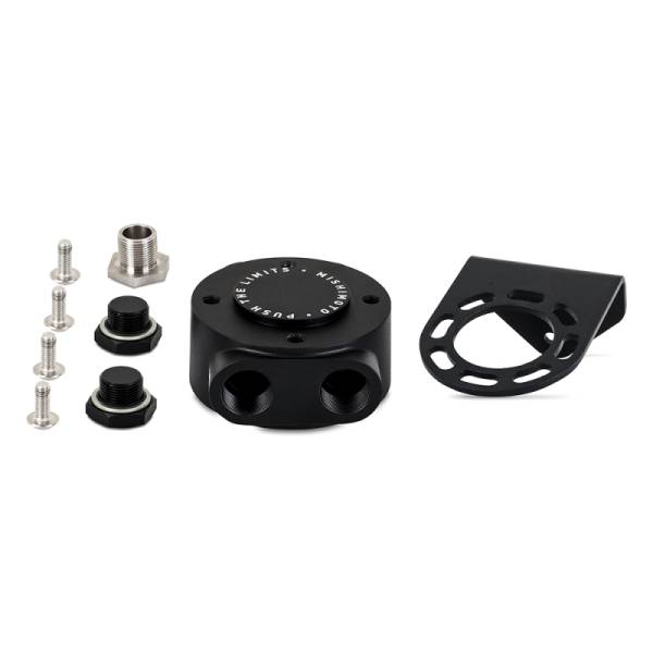 Mishimoto - Mishimoto MMOC-RFH-M20BK Mishimoto M20 x 1.5 - Remote Oil Filter Mount - Black