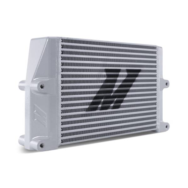 Mishimoto - Mishimoto MMOC-SSO-10SL Mishimoto Heavy-Duty Oil Cooler - 10in. Same-Side Outlets - Silver