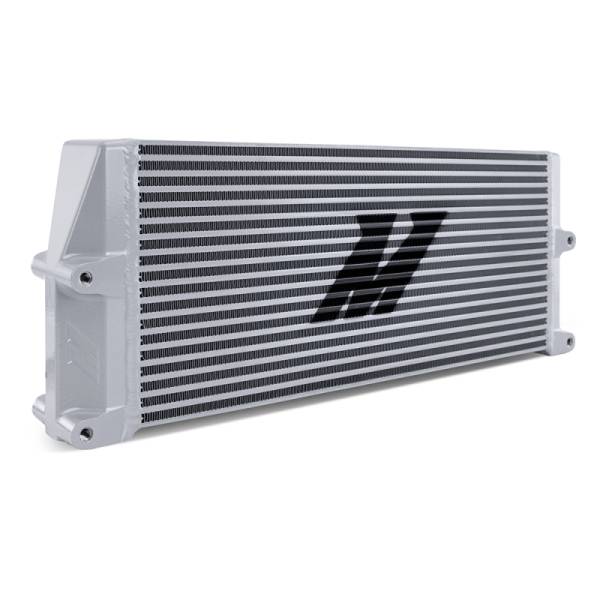 Mishimoto - Mishimoto MMOC-SSO-17SL Mishimoto Heavy-Duty Oil Cooler - 17in. Same-Side Outlets - Silver