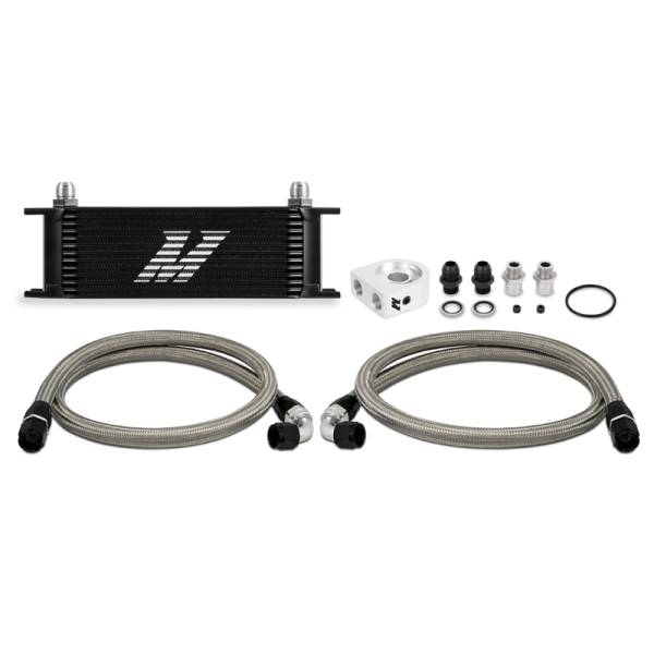 Mishimoto - Mishimoto MMOC-U13BK Mishimoto Universal 13 Row Oil Cooler Kit (Black)