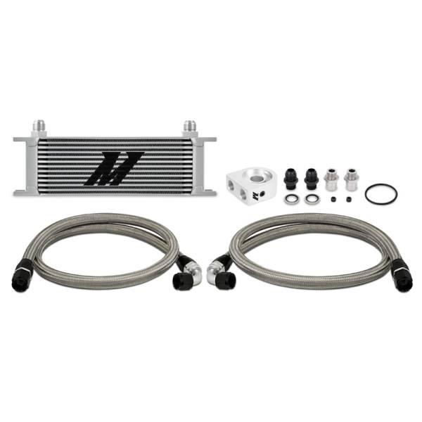 Mishimoto - Mishimoto MMOC-U13SL Mishimoto Universal 13 Row Oil Cooler Kit (Silver)