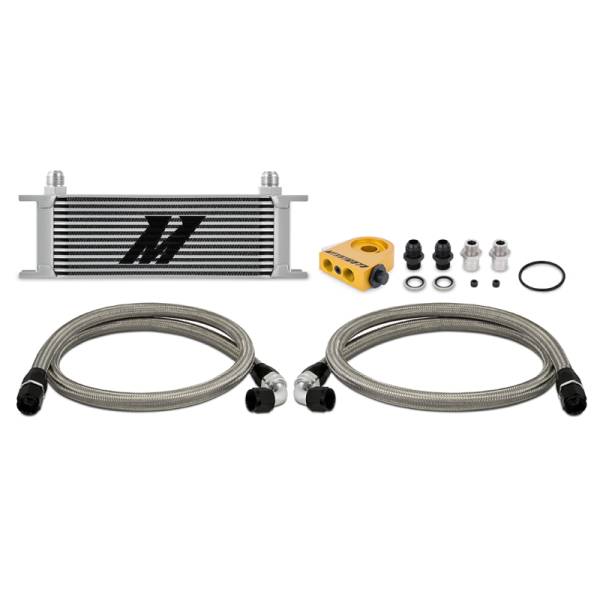 Mishimoto - Mishimoto MMOC-U13TSL Mishimoto Universal Thermostatic Oil Cooler Kit 13-Row Silver