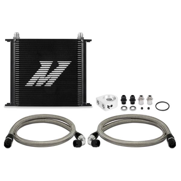 Mishimoto - Mishimoto MMOC-U34BK Mishimoto Universal Oil Cooler Kit 34-Row Black