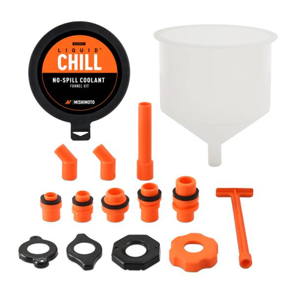 Mishimoto - Mishimoto MMTL-NSF-15 Mishimoto No-Spill Coolant Funnel Kit 15pc Set