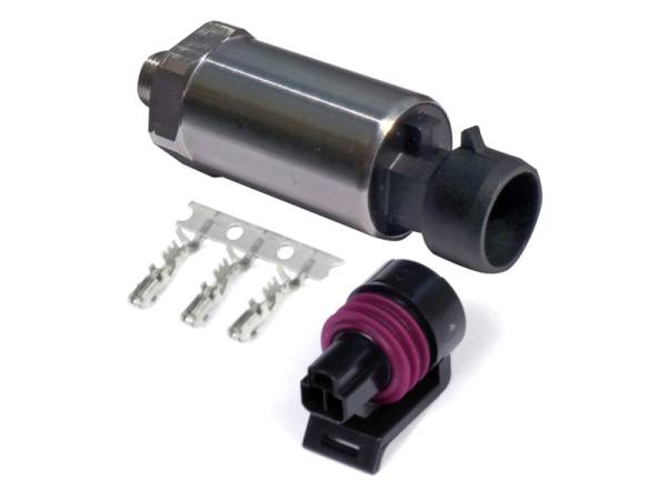 Haltech - Haltech HT-010910 Haltech 150 PSI Motorsport (SS Diaphragm) Fuel/Oil/Wastegate 1/8 NPT Pressure Sensor w/Plug & Pins