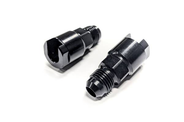 Haltech - Haltech HT-011030 Haltech Flex Fuel Fittings 3/8 (GM Spring Lock) to -6AN Male w/Two Fittings