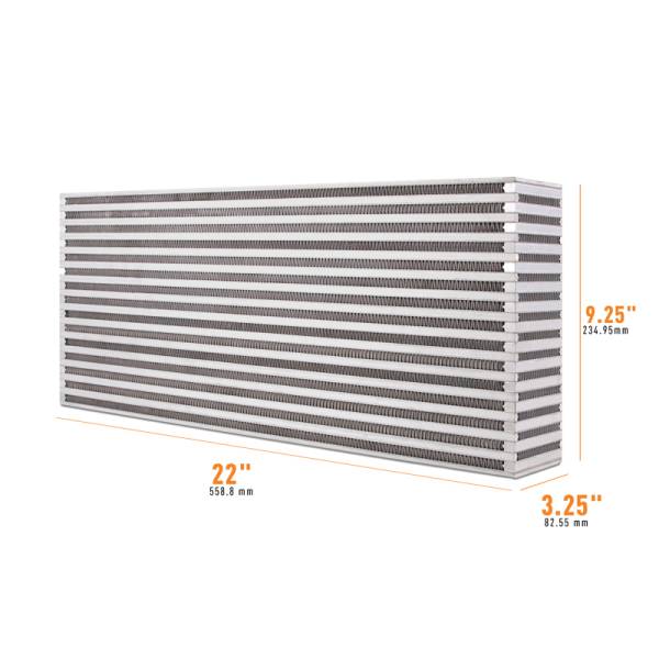 Mishimoto - Mishimoto MMUIC-10 Mishimoto Universal Air-to-Air Intercooler Core - 22in / 9.25in / 3.25in