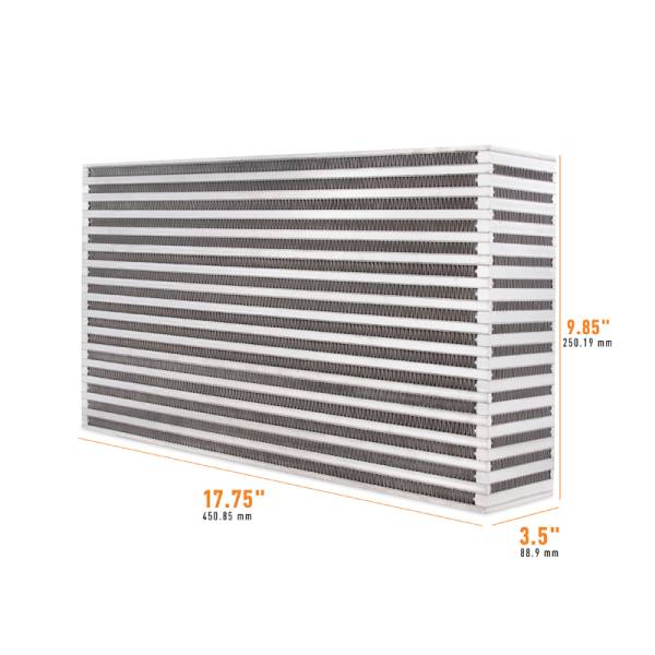 Mishimoto - Mishimoto MMUIC-17 Mishimoto Universal Air-to-Air Intercooler Core - 17.75in / 9.85in / 3.5in