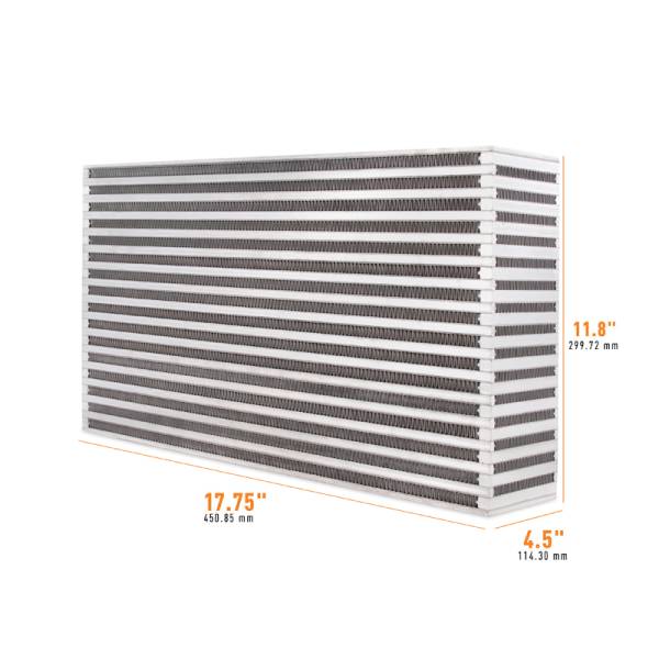 Mishimoto - Mishimoto MMUIC-18 Mishimoto Universal Air-to-Air Intercooler Core - 17.75in / 11.8in / 4.5in