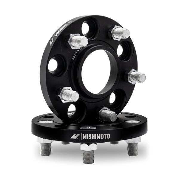 Mishimoto - Mishimoto MMWS-006-200BK Mishimoto Wheel Spacers - 5x108 - 63.3 - 20 - M12 - Black - Fits select 2001-2020 Jaguar models