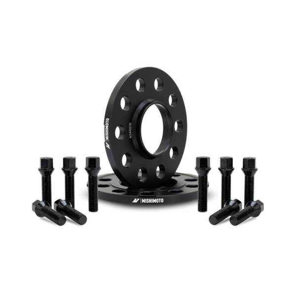 Mishimoto - Mishimoto MMWS-014-100BK Mishimoto Wheel Spacers - 5x120 - 72.6 - 10 - M14 - Black - Fits select 2009-2021 BMW models