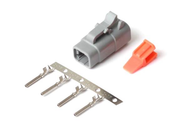 Haltech - Haltech HT-031002 Haltech Male Deutsch DTM-4 Connector 7.5 Amp Plug & Pins