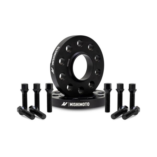 Mishimoto - Mishimoto MMWS-015-200BK Mishimoto Wheel Spacers - 5x112 - 66.5 - 20 - M14 - Black - Fits select 2014-2024 BMW models