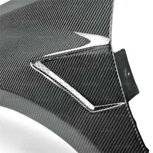 Seibon - Seibon Carbon FF12VWG7-W Seibon 2015+ Volkswagen Golf MK7 Wide Carbon Fiber Fenders (pair)