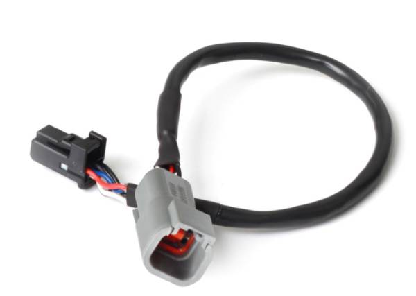 Haltech - Haltech HT-130040 Haltech 3in CAN Adaptor Cable DTM-4 Female Receptacle/Socket to 8 Pin Black Tyco