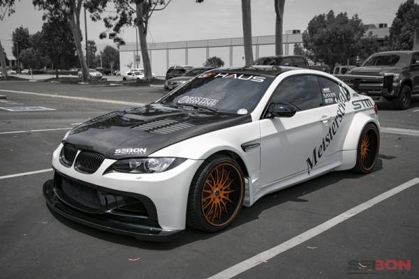 Seibon - Seibon Carbon HD0708BMWE92M3-GTR Seibon 07-10 BMW M3 Series 2Dr (E92) GTR-Style Carbon Fiber hood