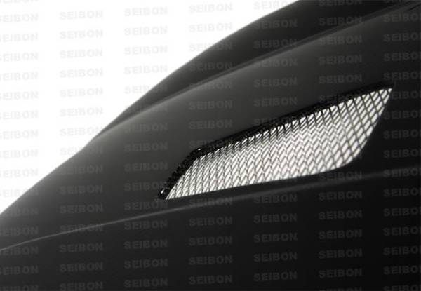 Seibon - Seibon Carbon HD1011VWGTIB-TM Seibon 10-11 VW Golf GTI 5K/MK6 TM Carbon Fiber Hood w/ Shaved Emblem