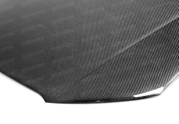 Seibon - Seibon Carbon HD1213AUA4-OE Seibon 13-15 Audi A4 OEM Carbon Fiber Hood (Hood Pins Required)